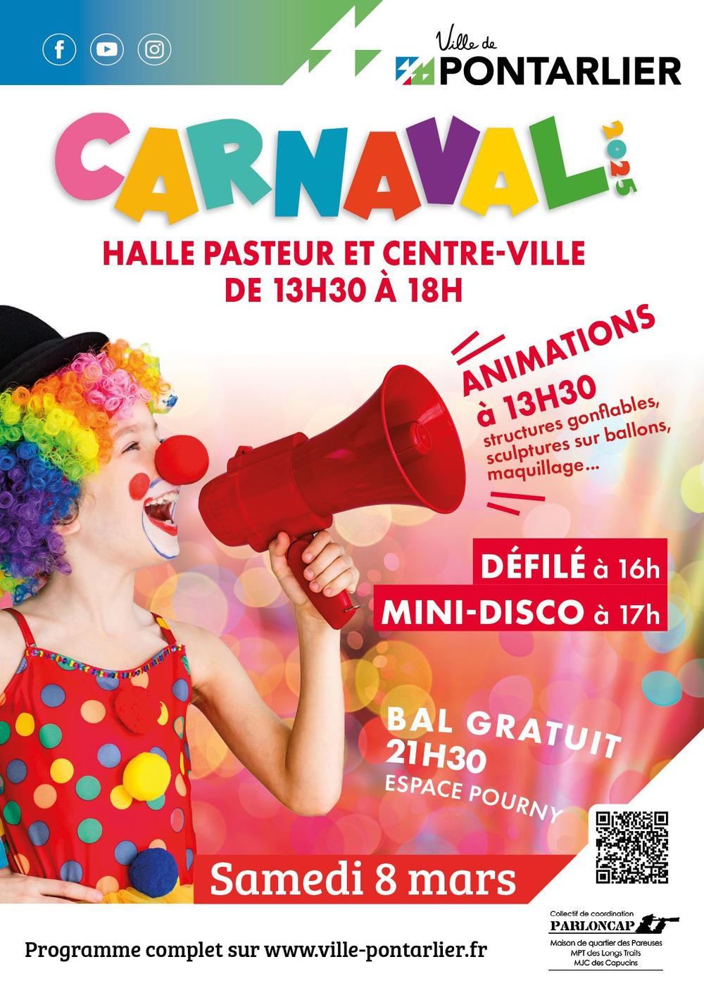 Carnaval, Pontarlier, Ville de Pontarlier, 2025